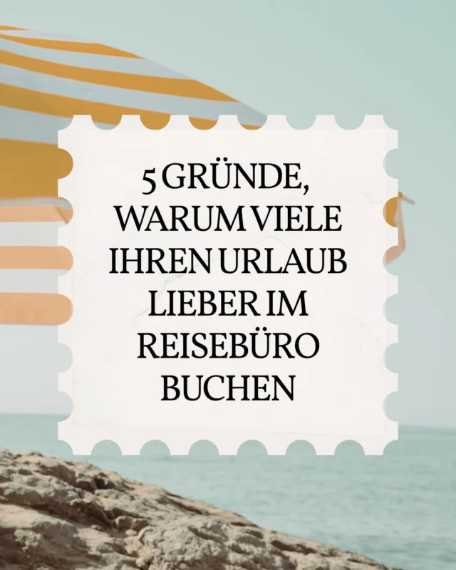 Wer schon einmal stundenlang nach dem passenden Hotel gesucht hat, weiß: Die große Auswahl macht die Entscheidung nicht immer leichter.

Deshalb sind wir für euch da:
🤝 Persönliche Beratung
🌍 Vergleich vieler Veranstalter
🏨 Ehrliche Empfehlungen aus Erfahrung
🛟 Unterstützung vor, während und nach der Reise
⏳ Weniger Aufwand – mehr Vorfreude

#volkacherreisebüro #volkach #reisebuero